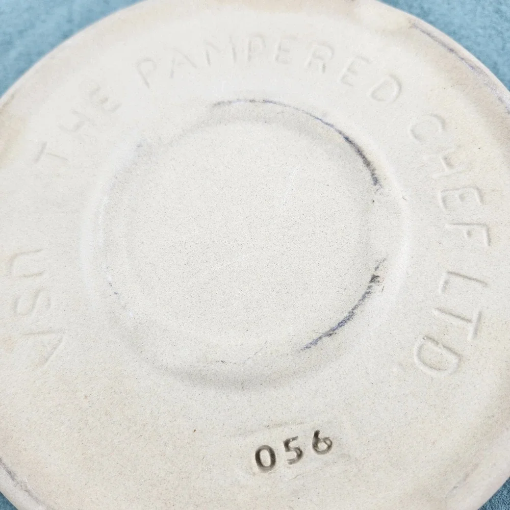 Pampered Chef 8in Round Mini Baker #1470 Stone Pie‎ Plate 8